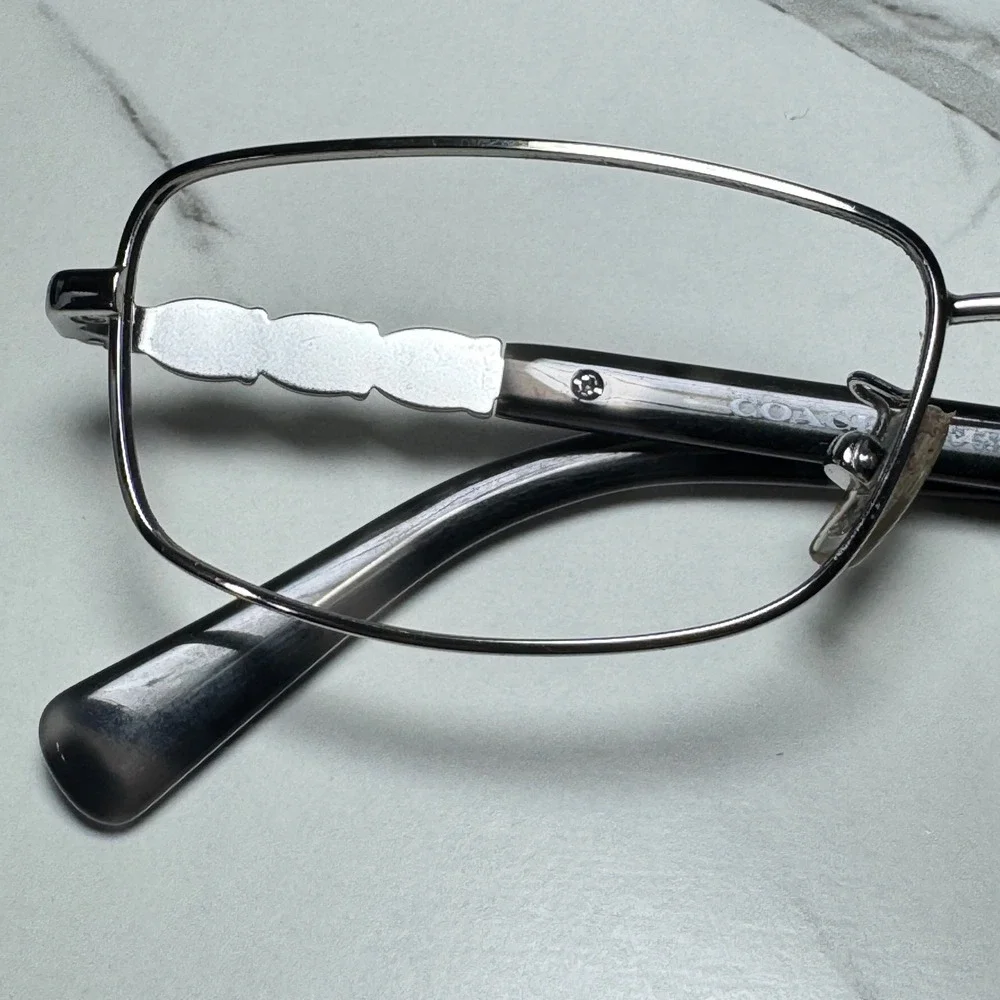 Coach HC 5110B 9001 Shiny Silver Crystal Eyeglass Frames 54-15-140